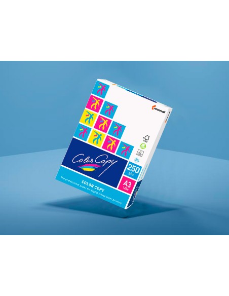 Papel fotocopiadora color copy din a3 250 gramos paquete de 125 hojas
