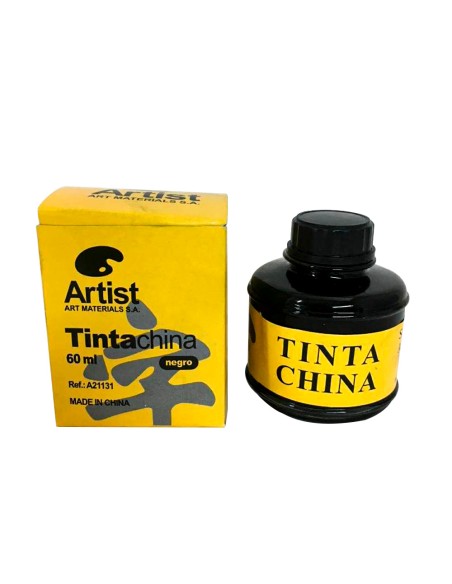 Tinta china artist negra bote 60 ml