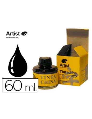 Tinta china artist negra bote 60 ml