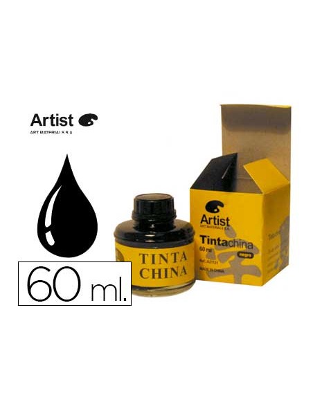 Tinta china artist negra bote 60 ml