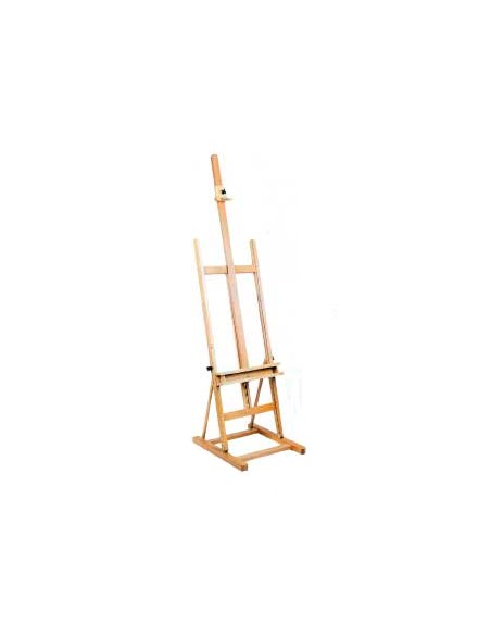 Caballete pintor artist estudio madera 47x54x185cm