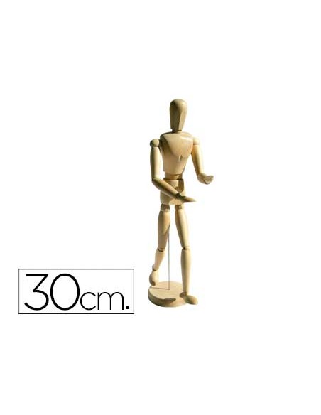 Maniqui de pintura artist madera masculino 30 cm