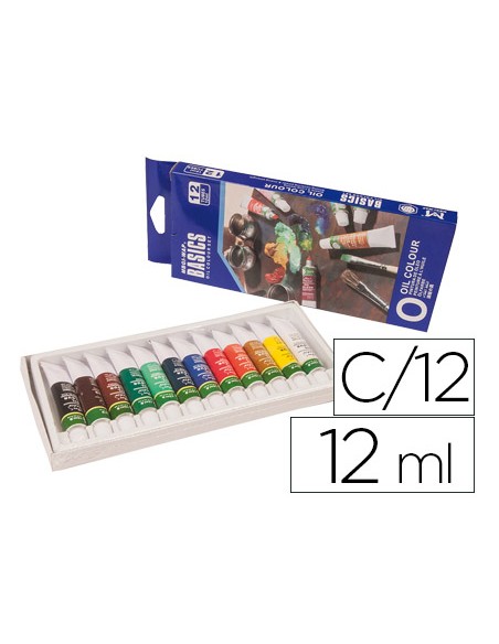 Pintura oleo artist caja carton de 12 colores surtidos tubo de 12 ml Pintura oleo artist caja carton de 12 colores surtidos tubo de 12 ml