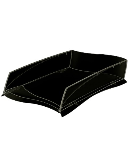 Bandeja sobremesa cep ellypse plastico negra 380x275x82 mm