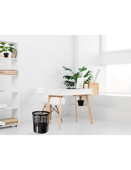 Papelera plastico cep ecoline rejilla negra 16 litros 30x30x317 cm