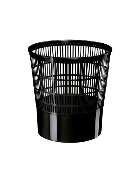 Papelera plastico cep ecoline rejilla negra 16 litros 30x30x317 cm