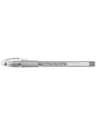 Boligrafo artline 1900 softline tinta aceite metalico plata