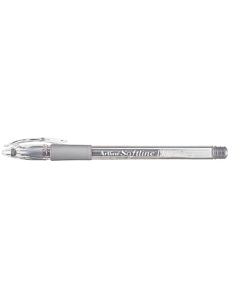 Boligrafo artline 1900 softline tinta aceite metalico plata