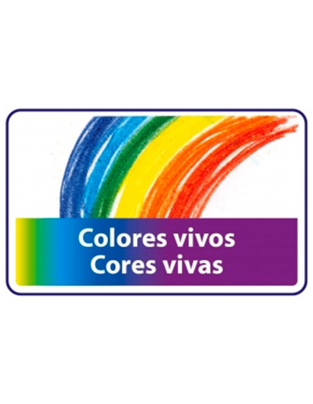 Lapices cera plastidecor caja de 36 colores surtidos