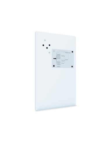 Pizarra rocada magnetica blanca con sistema ski whiteboard 100x150 cm