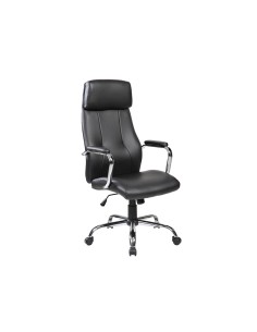 Silla rocada direccion simil piel con brazos metalicos sistema basculante 1180x530 mm
