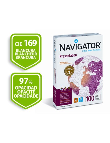 Papel fotocopiadora navigator din a3 100 gramos paquete de 500 hojas