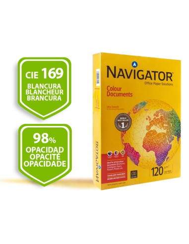 Papel fotocopiadora navigator din a3 120 gramos paquete de 500 hojas