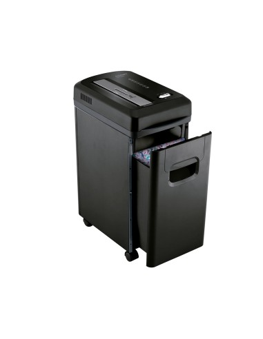 Destructora de documentos q connect kf15547 capacidad de corte 8 h destruye grapas clips y tarjetas papelera 15l