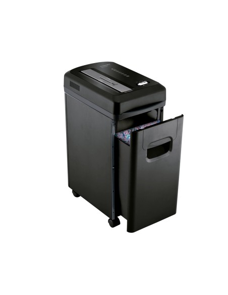 Destructora de documentos q connect kf15547 capacidad de corte 8 h destruye grapas clips y tarjetas papelera 15l