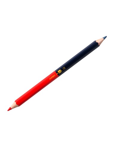 Lapices bicolor liderpapel jumbo rojo azul
