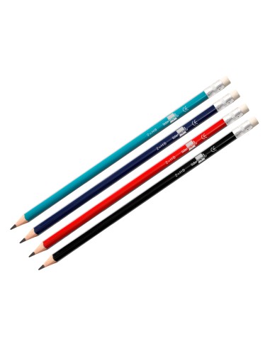 Lapices de grafito con goma liderpapel triangular