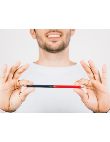 Lapices bicolor liderpapel fino rojo azul