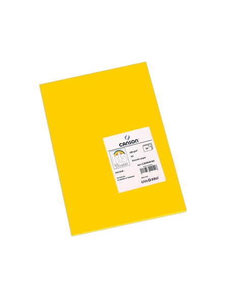 Cartulina guarro din a3 gualda 185 gr gualda paquete 50 hojas