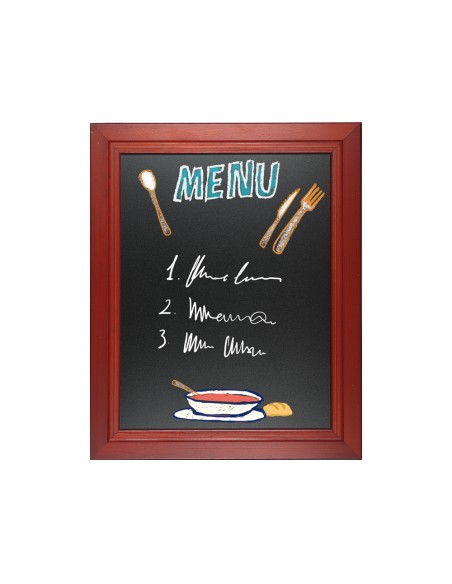 Pizarra negra liderpapel mural de madera con superficie para rotuladores tipo tiza 60x80cm Pizarra negra liderpapel mural de madera con superficie para rotuladores tipo tiza 60x80cm