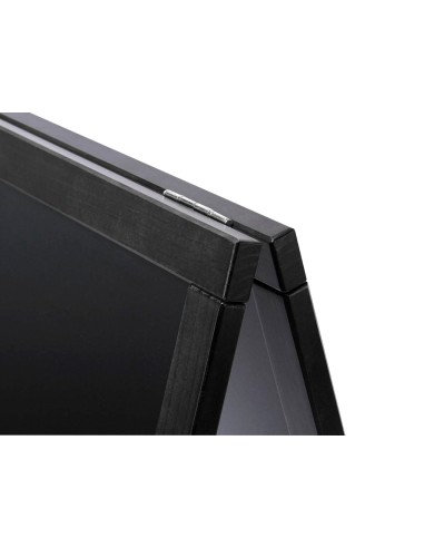 Pizarra negra liderpapel caballete doble cara de madera con superficie para rotuladores tipo tiza 55x85 cm