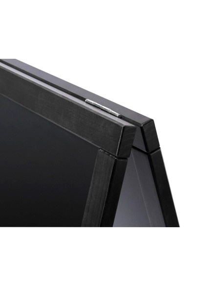 Pizarra negra liderpapel caballete doble cara de madera con superficie para rotuladores tipo tiza 55x85 cm