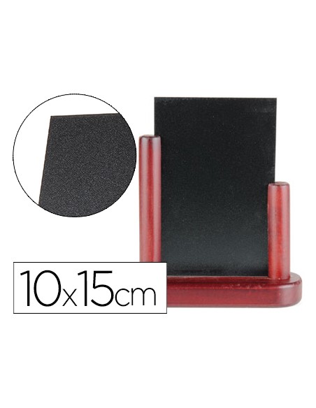 Pizarra negra liderpapel doble cara de madera con superficie para rotuladores tipo tiza 10x15cm Pizarra negra liderpapel doble cara de madera con superficie para rotuladores tipo tiza 10x15cm
