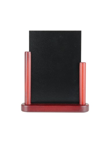 Pizarra negra liderpapel doble cara de madera con superficie para rotuladores tipo tiza 15x21cm