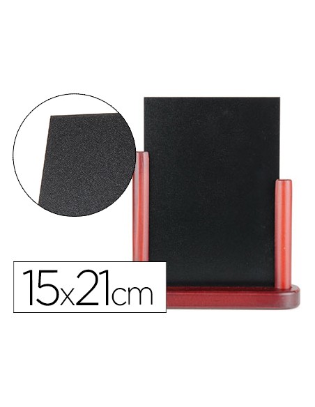 Pizarra negra liderpapel doble cara de madera con superficie para rotuladores tipo tiza 15x21cm Pizarra negra liderpapel doble cara de madera con superficie para rotuladores tipo tiza 15x21cm