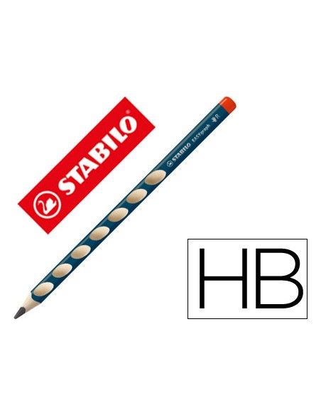 Lapices de grafito stabilo easygraph ergonomico para ambidiestros mina 315 mm hb