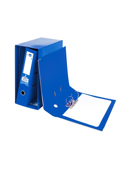 Modulo liderpapel 2 archivadores folio 2 anillas mecanismo de palanca 75mm azul