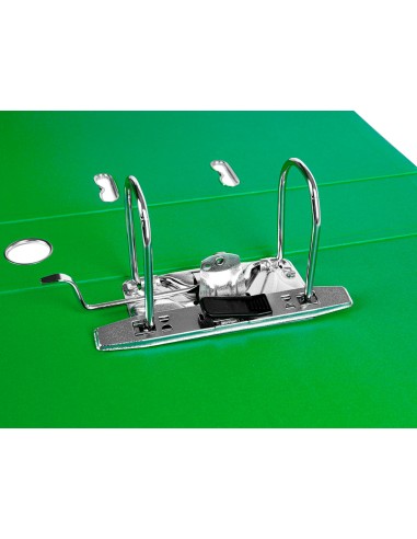 Modulo liderpapel 2 archivadores folio 2 anillas mecanismo de palanca 75mm verde