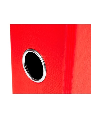 Modulo liderpapel 2 archivadores folio 2 anillas mecanismo de palanca 75mm rojo