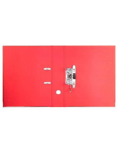 Modulo liderpapel 2 archivadores folio 2 anillas mecanismo de palanca 75mm rojo
