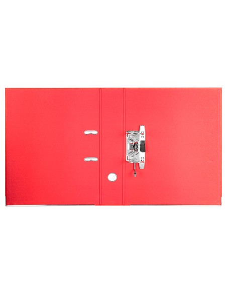 Modulo liderpapel 2 archivadores folio 2 anillas mecanismo de palanca 75mm rojo