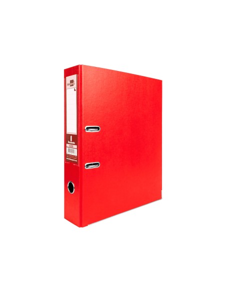 Modulo liderpapel 2 archivadores folio 2 anillas mecanismo de palanca 75mm rojo