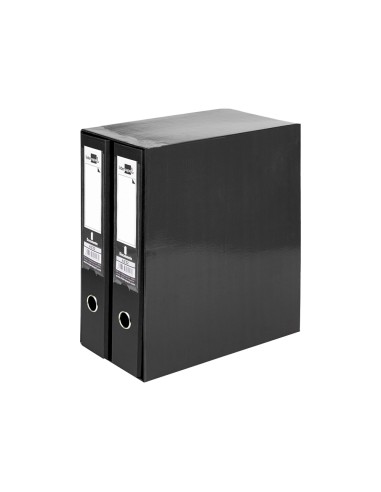 Modulo liderpapel 2 archivadores folio 2 anillas mecanismo de palanca 75mm negro