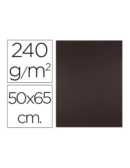 Cartulina liderpapel 50x65 cm marron oscuro 240 gr unidad