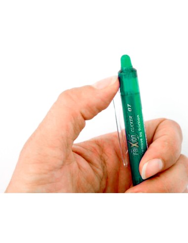 Boligrafo pilot frixion clicker borrable 07 mm color verde