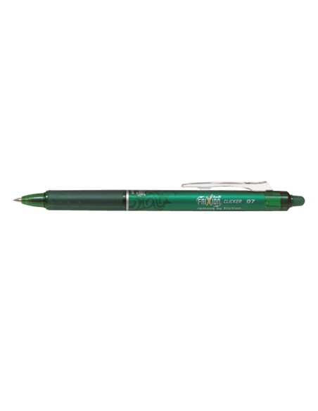 Boligrafo pilot frixion clicker borrable 07 mm color verde