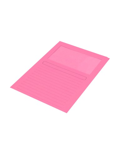 Subcarpeta cartulina q connect din a4 colores surtidos con ventana transparente 120g m2 paquete de 25 unidades