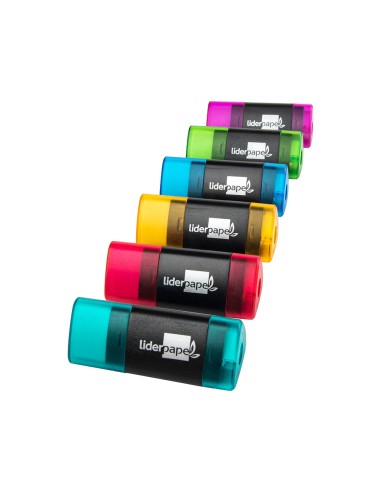 Goma de borrar liderpapel triangular con sacapuntas