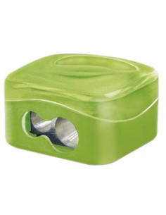 Sacapuntas mr metalico 2 usos con deposito colores surtidos