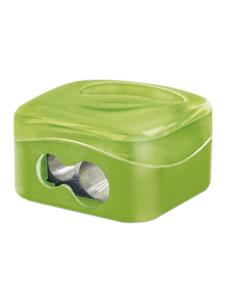 Sacapuntas mr metalico 2 usos con deposito colores surtidos