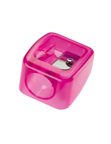 Sacapuntas mr plastico para ceras gruesas de 17mm 1 uso colores surtidos