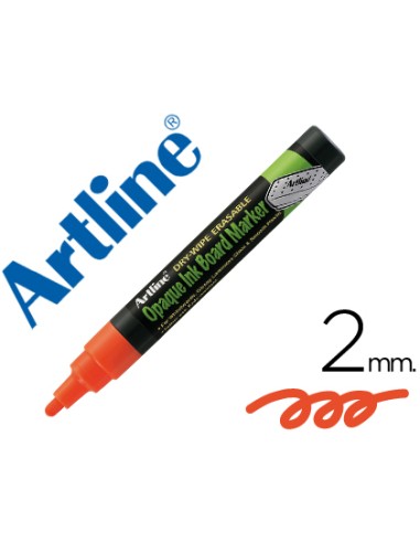 Rotulador artline pizarra verde negra epw 4 na color naranja bolsa de 4 unidades