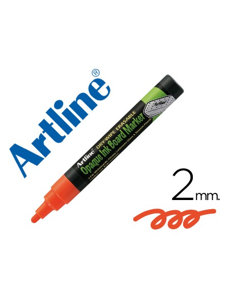 Rotulador artline pizarra verde negra epw 4 na color naranja bolsa de 4 unidades