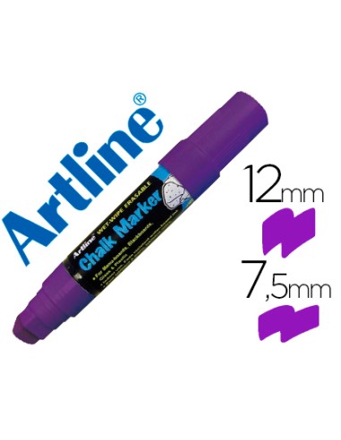 Rotulador artline pizarra verde negra epw 12 mm color violeta