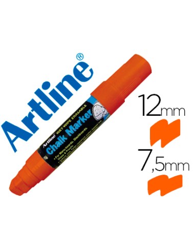 Rotulador artline pizarra verde negra epw 12 mm color naranja
