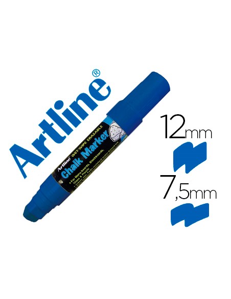 Rotulador artline pizarra verde negra epw 12 mm color azul